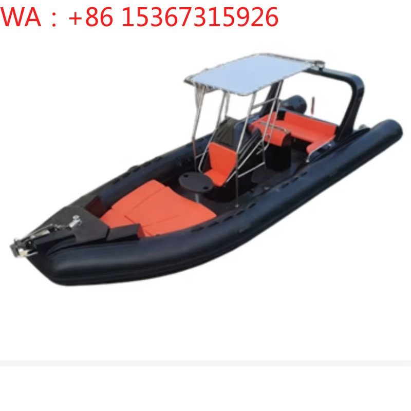 Outdoor Adventure Hull - RIB760 Fiberglass Rigid Inflatable Yacht Durable