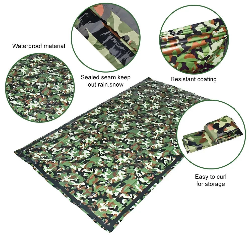 PE Emergency Sleeping Bag Camo - đánh giá và giá Outdoor Adventure Kit
