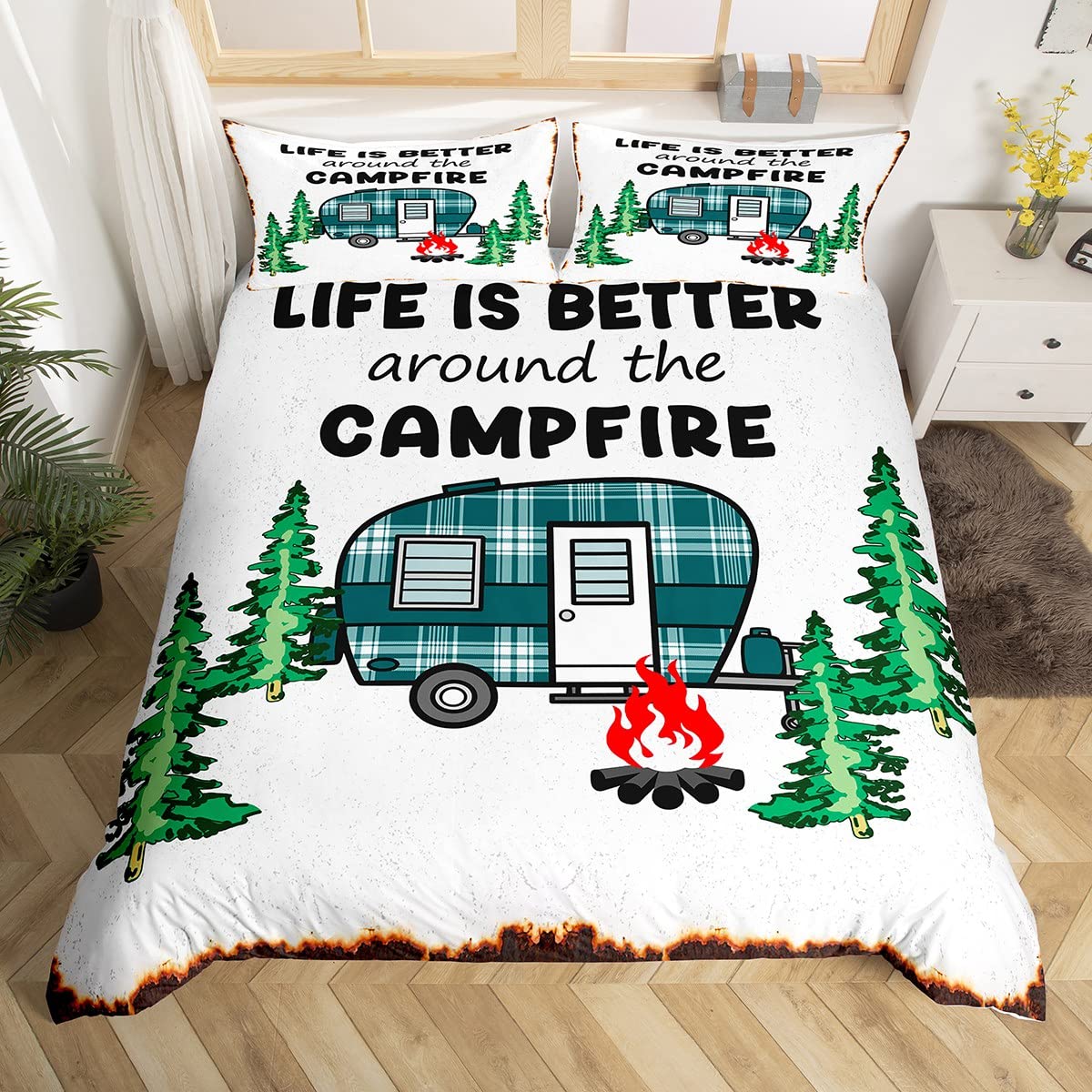 Happy Camping Duvet Cover Camp - đánh giá và giá Outdoor Adventure America