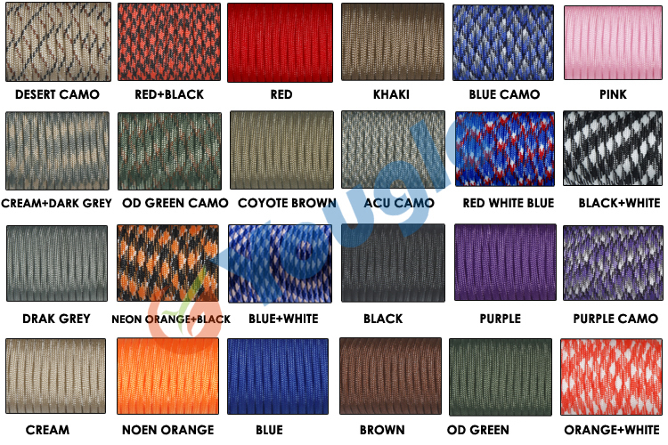 100 Mét (320 Feet) Ống Cuộn 55 - đánh giá và giá Paracord 550 Feet
