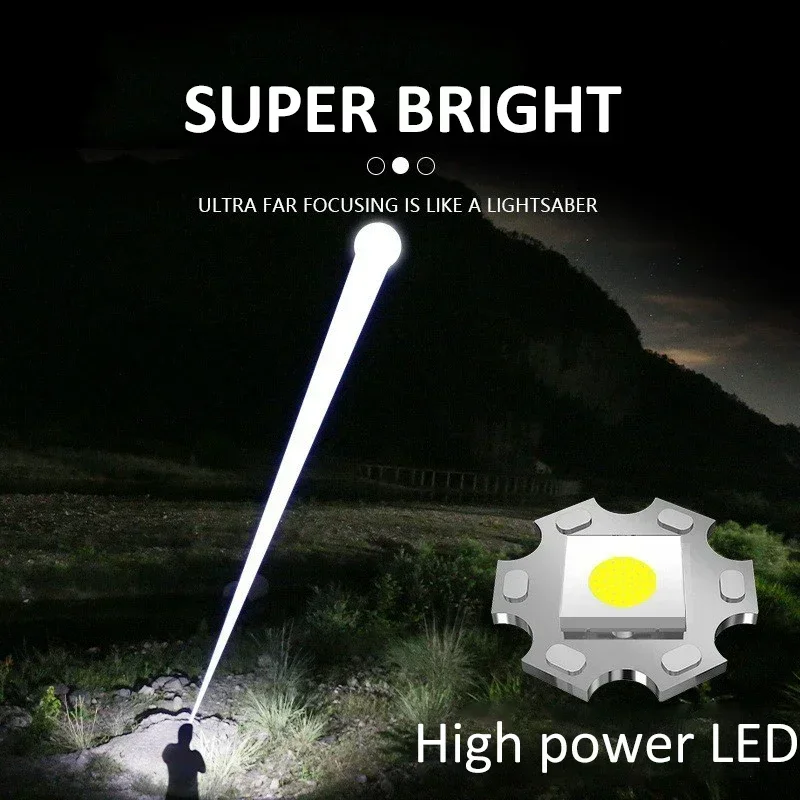 900000LM Powerful LED Flashlig - đánh giá và giá Outdoor Adventure Travel