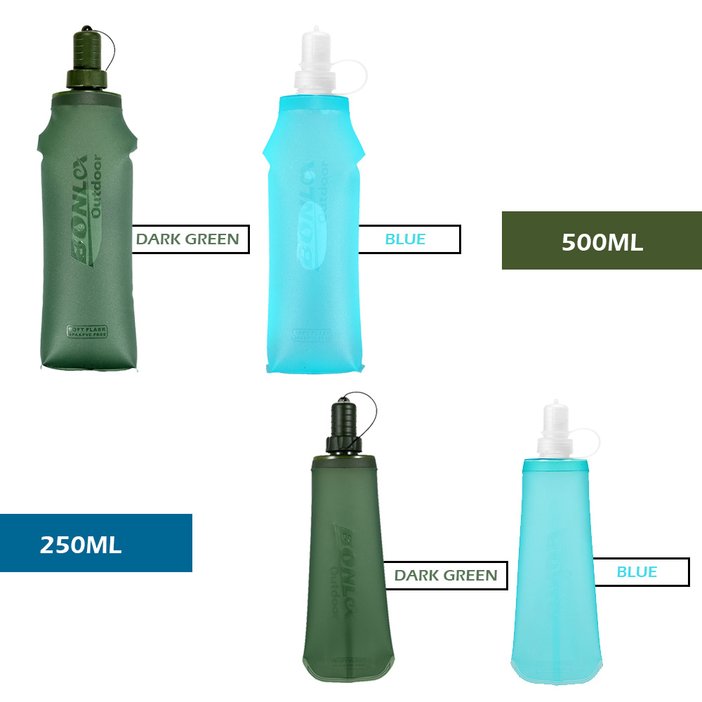 250ml 500ml Foldable Water Bag - đánh giá và giá Outdoor Adventure Kit