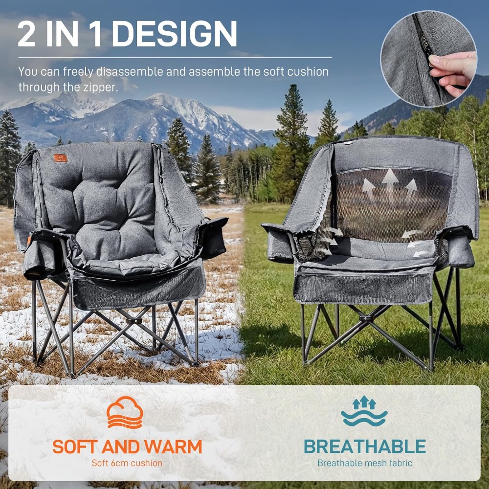 Durable XL Camping Chair with  - đánh giá và giá Outdoor Adventure Xl